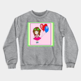 A menina com balões Crewneck Sweatshirt